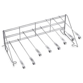 Weber 7635 Flavorizer Bars para Parrilla, Brochetas de Acero Inoxidable Porcelanizado, Color Plata, 600 mm