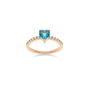 Anillo Mujer LIU JO LJ2440M12 12 Oro Rosa Azul