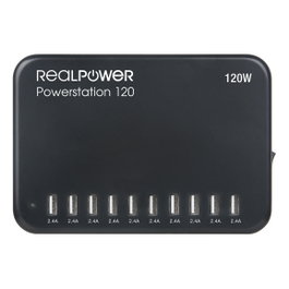 Realpower Power Station 120 - 120 W - Negro