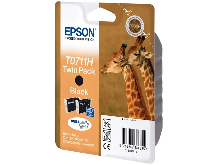 Epson T0711 Cartucho de Tinta Negro Durabrite Ultra Epson T0711 Cartucho de Tinta Negro Durabrite Ultra