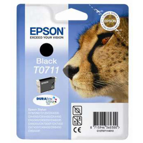 Epson T0711 Cartucho de Tinta Negro Durabrite Ultra Epson T0711 Cartucho de Tinta Negro Durabrite Ultra