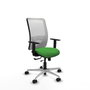 PIQUERAS Y CRESPO Silla de oficina Zulema con mecanismo Sincro/Traslack, Verde y Blanco