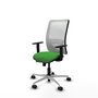 PIQUERAS Y CRESPO Silla de oficina Zulema con mecanismo Sincro/Traslack, Verde y Blanco