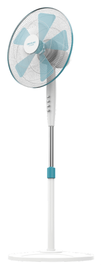 Cecotec EnergySilence 500 Ventilador de Pie, Metálico, Blanco, Azul