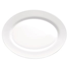 Bormioli Rocco Fuente Oval Toledo 36 cm (6 Unidades) Vidrio Opal Templado Apto Lavavajillas y Microondas