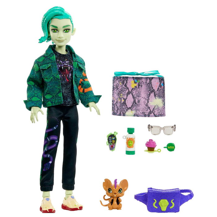 Mattel Monster High Deuce Gorgon con mascota y accesorios de moda Mattel Monster High Deuce Gorgon con mascota y accesorios de moda