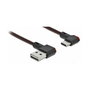 DeLOCK Cable USB A a USB C 2.0, Conector Angular Izquierda/Derecha, 2 m, Negro, EASY-USB