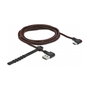 DeLOCK Cable EASY-USB 2.0 USB Tipo-A a USB Tipo-C de 2 m Negro con Conectores Angulares