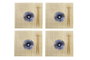 DKD Home Decor Sushi Set 16 piezas de Bambú y Gres Azul