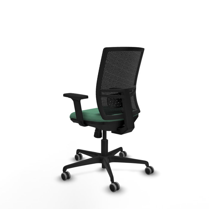 PIQUERAS Y CRESPO Silla de oficina Yunquera con mecanismo Sincro, Verde esmeralda y Negro PIQUERAS Y CRESPO Silla de oficina Yunquera con mecanismo Sincro, Verde esmeralda y Negro