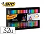 Bic Rotulador Intensity Collection Estuche 32 Unidades Colores Surtidos Punta Fina 0,4 mm Media 0,8 mm