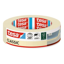 Tesa Classic Malerband Cinta de pintor 50 m x 19 mm chamois