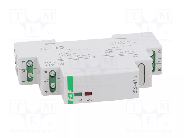 F&F Relé de instalación biestable por impulsos SPDT 16A