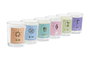 DKD Home Decor Set de 3 Velas Perfumadas de Tarot Multicolor