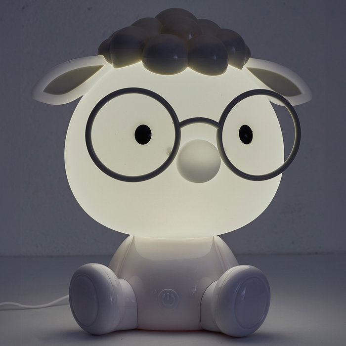 Home Deco Kids Lámpara Led Quitamiedos Oveja Kawaii Mesa USB Intensidades Blanco