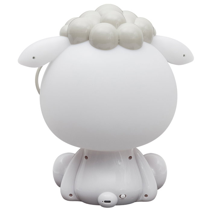 Home Deco Kids Lámpara Led Quitamiedos Oveja Kawaii Mesa USB Intensidades Blanco