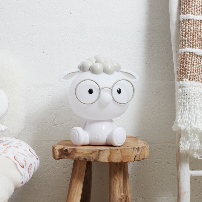 Home Deco Kids Lámpara Led Quitamiedos Oveja Kawaii Mesa USB Intensidades Blanco