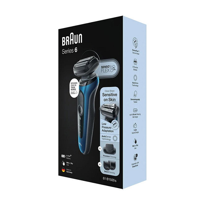 Braun Series 6 61-B1500s Elektrorasierer, azul