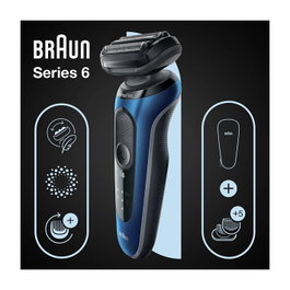 Braun Series 6 61-B1500s Elektrorasierer, azul