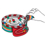 Big Potato Games Whirly Derby WD01ES - Juego de Mesa de Carreras de Canicas Familiar, para 2-6 Jugadores a Partir de 8 Años, en Español