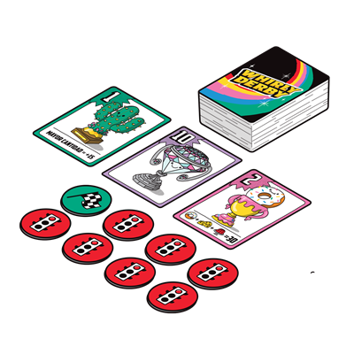 Big Potato Games Whirly Derby WD01ES - Juego de Mesa de Carreras de Canicas Familiar, para 2-6 Jugadores a Partir de 8 Años, en Español