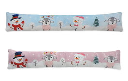 DKD Home Decor Burlete de Poliéster 85x10x15 Surtido de 2 Colores