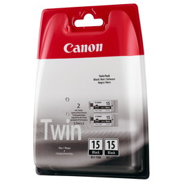 Canon BCI-15BK 2x black Cartucho de Tinta Negro Multipack Original para Canon i80 i70 PIXMA iP90