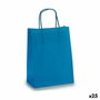 Bolsa de Papel Pincello Azul 18 x 8 x 31 cm 18 x 30 x 0,2 cm 18 x 31 x 0,2 cm (25 Unidades)