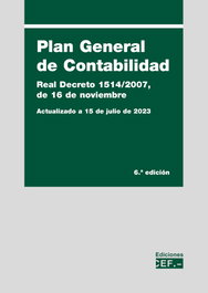 CEF, Plan General de Contabilidad (2023)