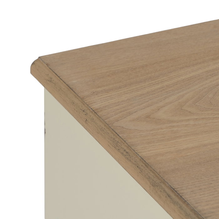 Cómoda Natural-Crema Madera 100 X 45 X 80 cm