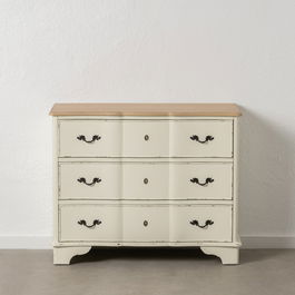 Cómoda Natural-Crema Madera 100 X 45 X 80 cm