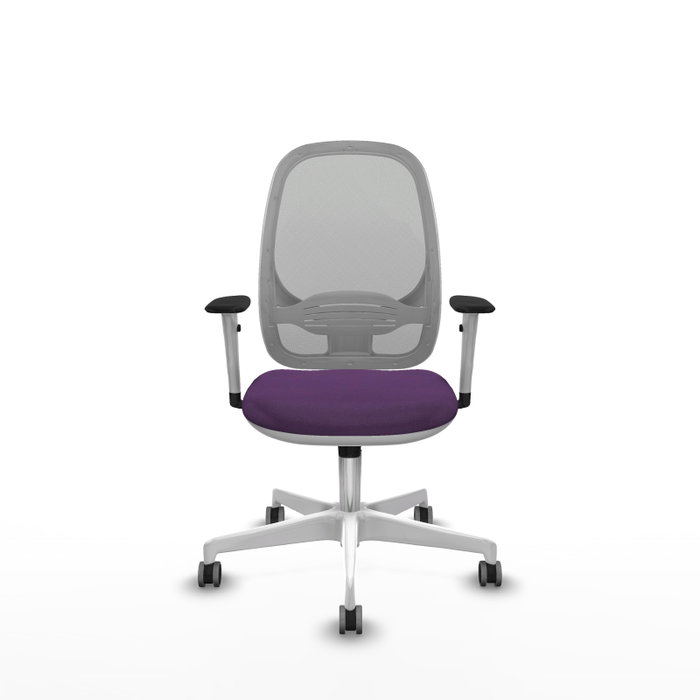 PIQUERAS Y CRESPO Silla de oficina Cilanco con mecanismo Sincro, Morado y Gris