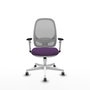 PIQUERAS Y CRESPO Silla de oficina Cilanco con mecanismo Sincro, Morado y Gris