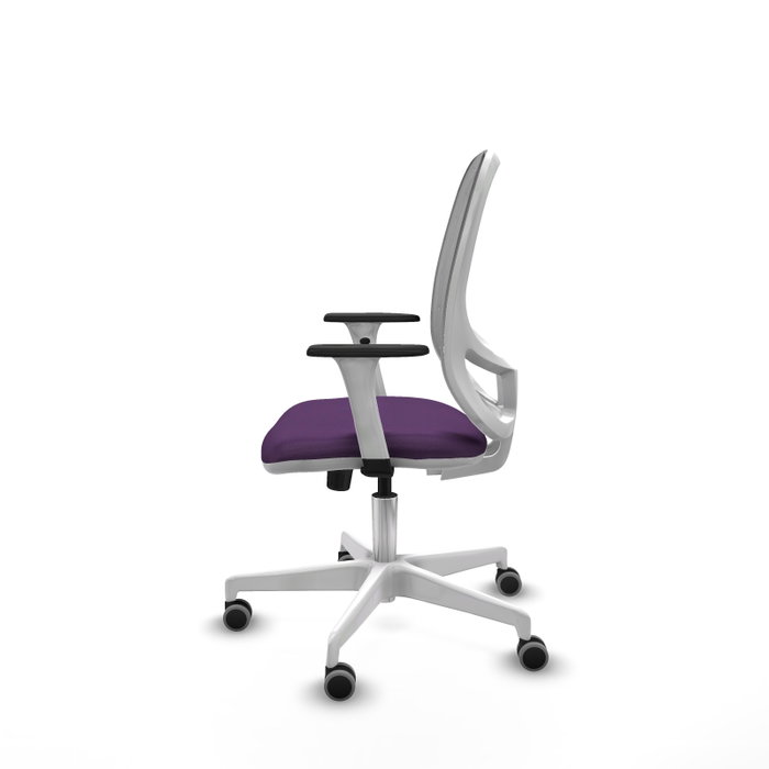 PIQUERAS Y CRESPO Silla de oficina Cilanco con mecanismo Sincro, Morado y Gris