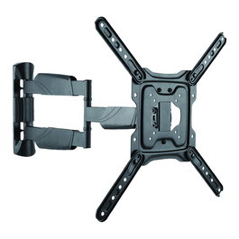 VALUE 17.99.1144 Soporte de pared para TV LCD, 4 puntos de giro, hasta 55 pulgadas y 35 kg, Negro, 61 cm de longitud