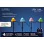 Estaca LED con forma de seta multicolor con 8 funciones para exterior, juego de 20 unidades