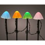 Estaca LED con forma de seta multicolor con 8 funciones para exterior, juego de 20 unidades