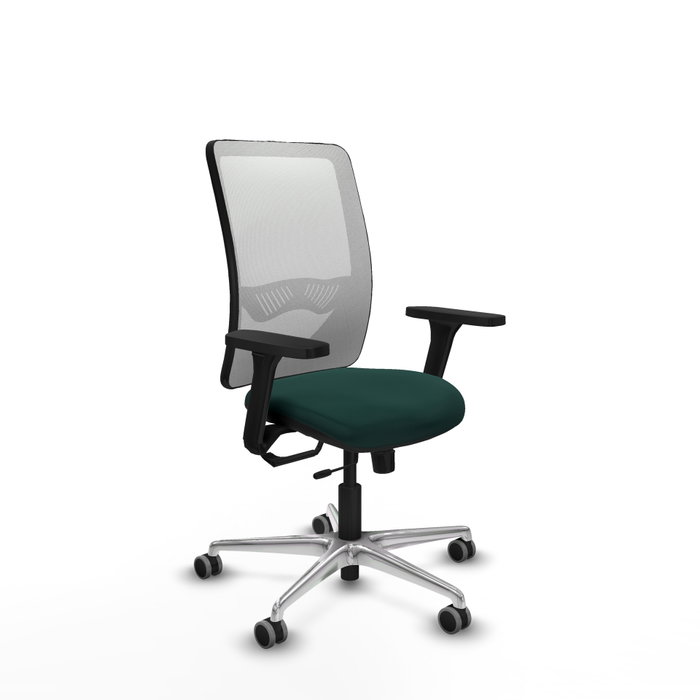 PIQUERAS Y CRESPO Silla de oficina Zulema con mecanismo Sincro/Traslack, Verde botella y Blanco PIQUERAS Y CRESPO Silla de oficina Zulema con mecanismo Sincro/Traslack, Verde botella y Blanco