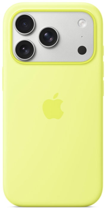 Apple Funda de silicona con MagSafe para iPhone 17 Pro - Amarillo neón
