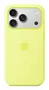 Apple iPhone 17 Pro Funda de Silicona con MagSafe - Amarillo Neón (MGFF4ZM/A) - Compatible con carga inalámbrica, protección contra caídas y rayones