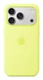 Apple iPhone 17 Pro Funda de Silicona con MagSafe - Amarillo Neón (MGFF4ZM/A) - Compatible con carga inalámbrica, protección contra caídas y rayones