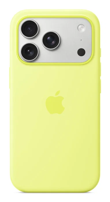 Apple Funda de silicona con MagSafe para iPhone 17 Pro - Amarillo neón