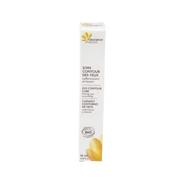 FLEURANCE NATURE Tratamiento Contorno de Ojos 14ml con 6 Aceites Esenciales Bio, Hidrata, Descongestiona y Reafirma, Vegano