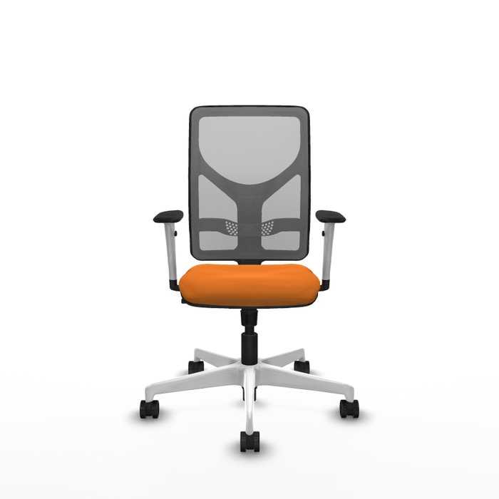 PIQUERAS Y CRESPO Silla de oficina Motilla Naranja y Gris PIQUERAS Y CRESPO Silla de oficina Motilla Naranja y Gris