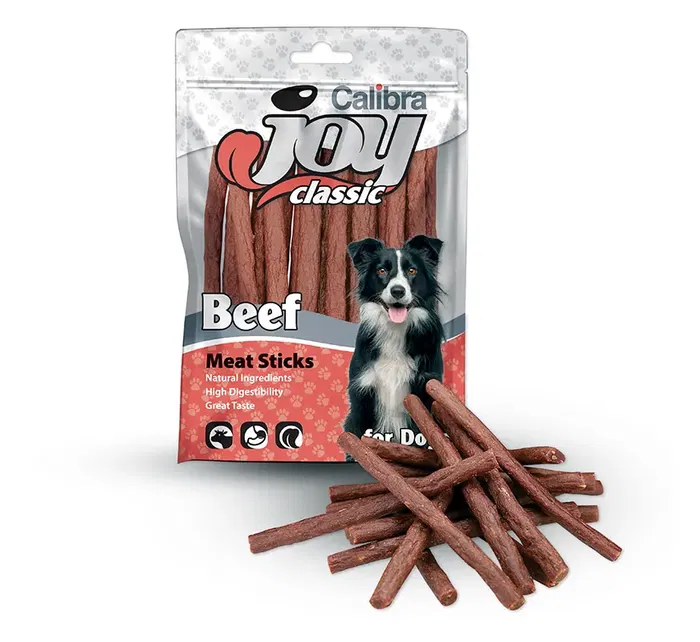 Calibra Joy Dog Classic Sticks Ternera 80 gr - Snack natural con alto valor biológico