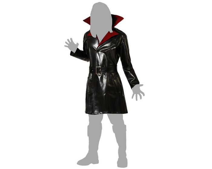 Disfraz Vampiro Clásico Hombre Adulto Talla M-L con Camiseta Roja y Capa Negra para Halloween