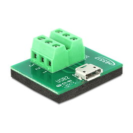 DeLOCK Adaptador Micro USB Hembra a Bloque de Terminales 6 Pin 65517