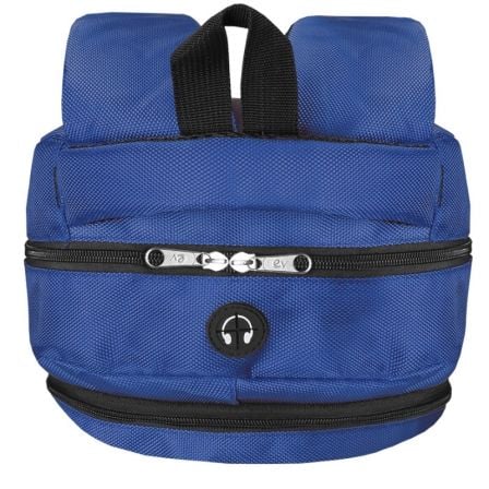 MOCHILA E-VITTA DISCOVERY AZUL - PARA PORTÁTILES 15.4"-16"/39.1-40.6CM - INTERIOR ACOLCHADO - DOS BOLSILLOS DE MALLA - SALIDA AURICULARES - DOS ASAS