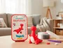 Imaginovo Set de Pasta para Modelar de Secado al Aire con Colores Surtidos e Instrucciones de Dinosaurio Rojo