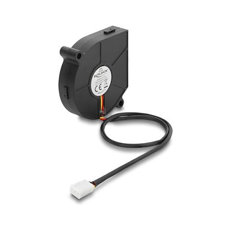 DeLOCK Ventilador radial 12V CC 60x60x15mm 3 Pin Negro DeLOCK Ventilador radial 12V CC 60x60x15mm 3 Pin Negro